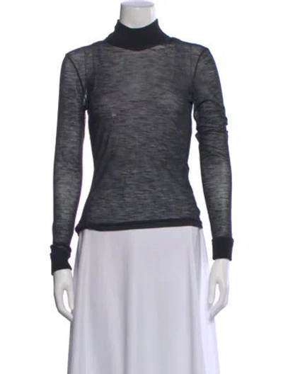 Pre-owned Michael Kors Turtleneck Sweater In Black