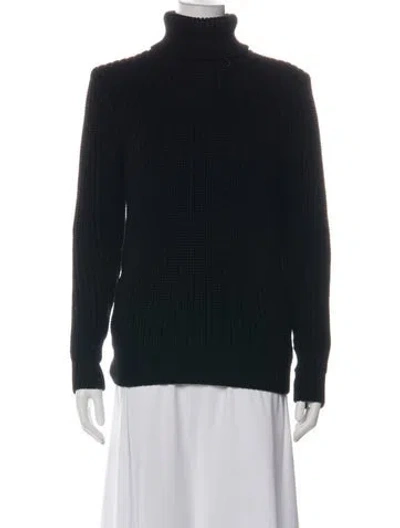 Pre-owned Michael Kors Turtleneck Sweater In Black