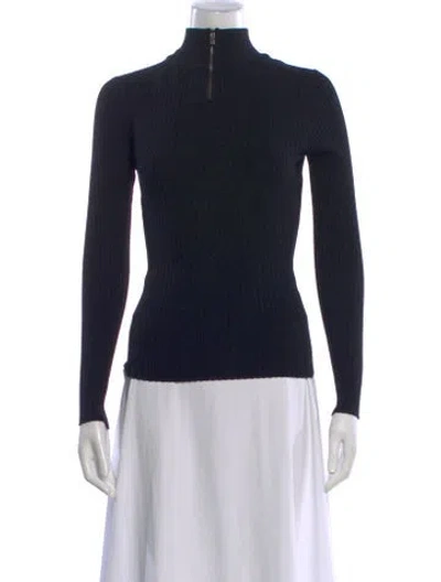 Pre-owned Michael Kors Turtleneck Sweater In Blue