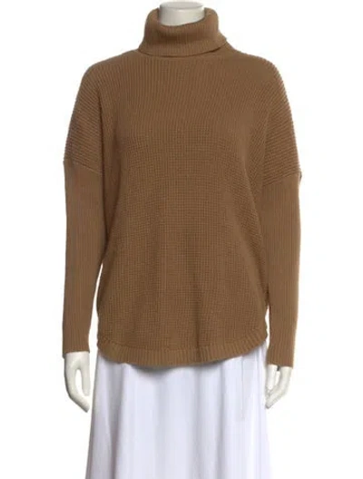 Pre-owned Michael Kors Turtleneck Sweater In Brown