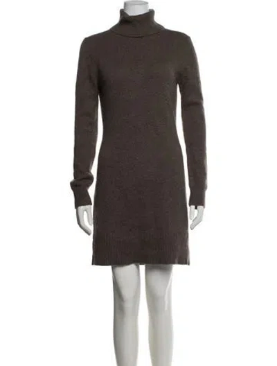 Pre-owned Michael Kors Turtleneck Sweater In Brown