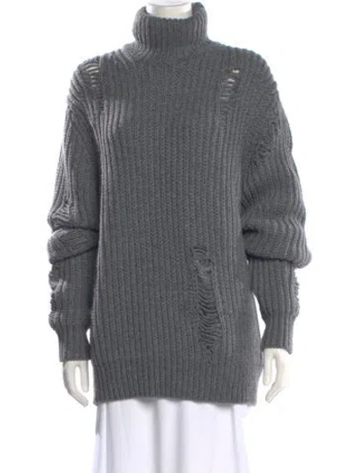 Pre-owned Michael Kors Turtleneck Sweater In Gray