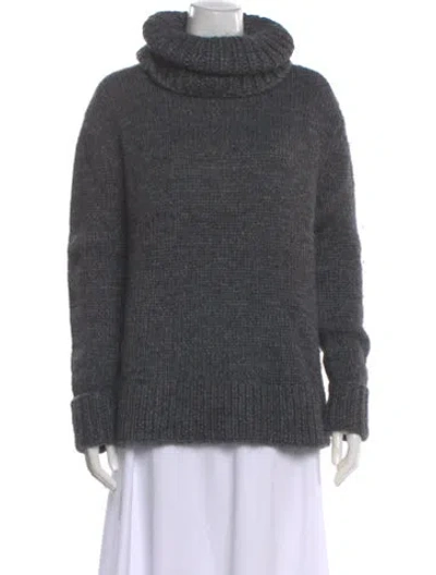 Pre-owned Michael Kors Turtleneck Sweater In Gray