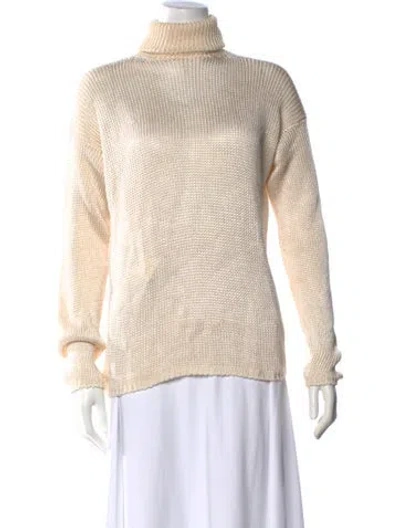 Pre-owned Michael Kors Turtleneck Sweater In Neutral