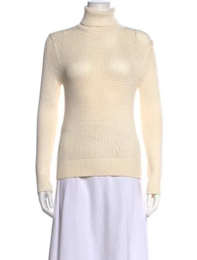 Pre-owned Michael Kors Turtleneck Sweater In Neutrals