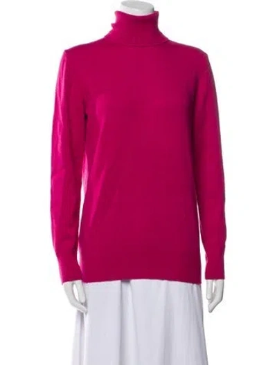 Pre-owned Michael Kors Turtleneck Sweater In Red