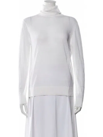 Pre-owned Michael Kors Turtleneck Sweater W/ Tags In Neutral