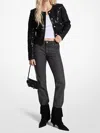 Michael Kors Tweed Jacket In Black