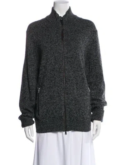 Pre-owned Michael Kors Tweed Pattern Bomber Jacket In Multi