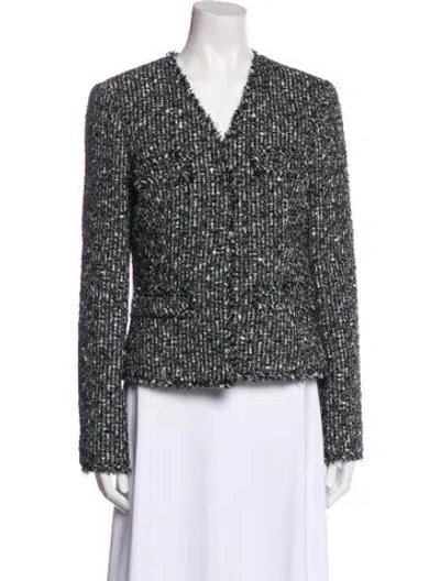 Pre-owned Michael Kors Tweed Pattern Evening Jacket In Multi