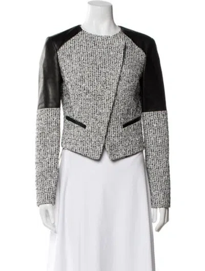Pre-owned Michael Kors Tweed Pattern Evening Jacket In Multi