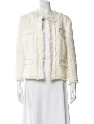 Pre-owned Michael Kors Tweed Pattern Jacket In Neutral