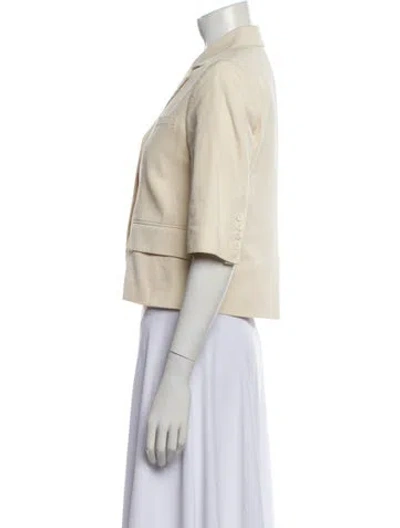 Pre-owned Michael Kors Tweed Pattern Jacket In Neutral