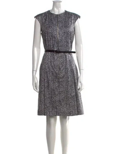 Pre-owned Michael Kors Tweed Pattern Knee-length Dress In Multi