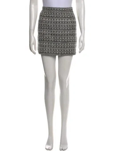 Pre-owned Michael Kors Tweed Pattern Mini Skirt In Gray