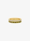 Michael Kors Two-tone Double Pavé Ring In Gold