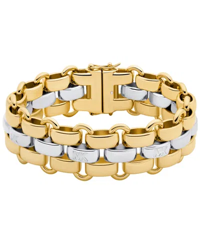 Michael Kors Two-tone Link Bracelet In Gold