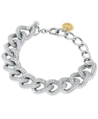 Michael Kors Two Tone Pave Chain Bracelets In Multi
