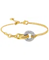 Michael Kors Two Tone Pave Torus Bracelets In Multi