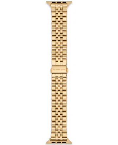 Michael Kors Unisex Gold-tone Stainless Steel Band For Apple Watch, 38mm, 40mm, 41mm And 42mm, 44mm, 45mm, 49mm