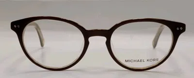 MICHAEL KORS UNISEX MK811K OVAL EYEGLASSES IN BROWN