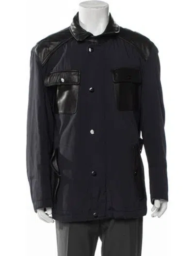 Pre-owned Michael Kors Utility Jacket In Blue
