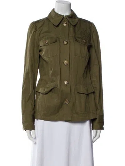 Pre-owned Michael Kors Utility Jacket In Green