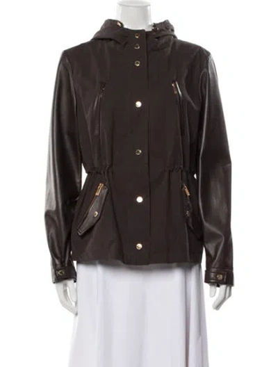 Pre-owned Michael Kors Utility Jacket W/ Tags In Brown