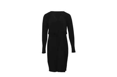 Michael Kors V-neck Dress In Black Polyester