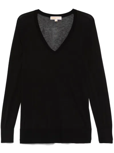 Michael Kors Black Cotton Blended Sweater
