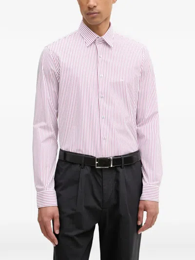 Michael Kors Vertical-stripe Long-sleeve Shirt In Pink