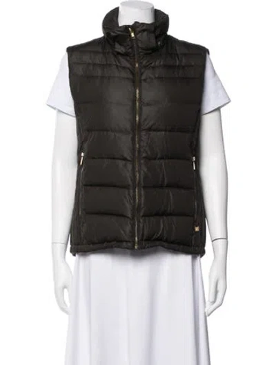 Pre-owned Michael Kors Vest In Green