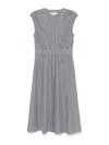 Michael Kors Stripe Dress In White