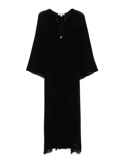 MICHAEL KORS VESTIDO MIDI - NEGRO