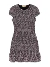Michael Kors Floral Print Dress In Black  