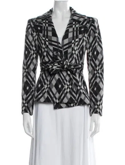 Pre-owned Michael Kors Vintage 1990's Blazer In Black/grey
