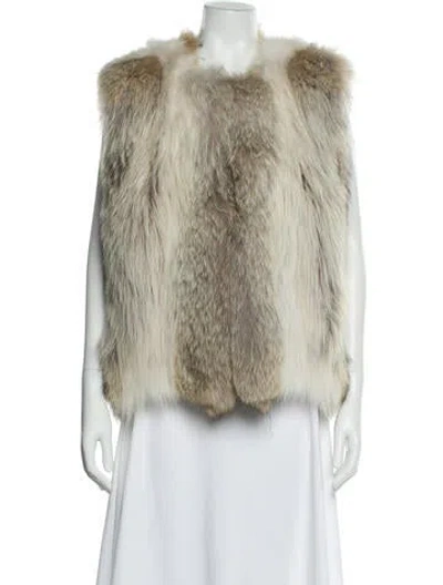Pre-owned Michael Kors Vintage 1990's Fur Jacket In Neutral