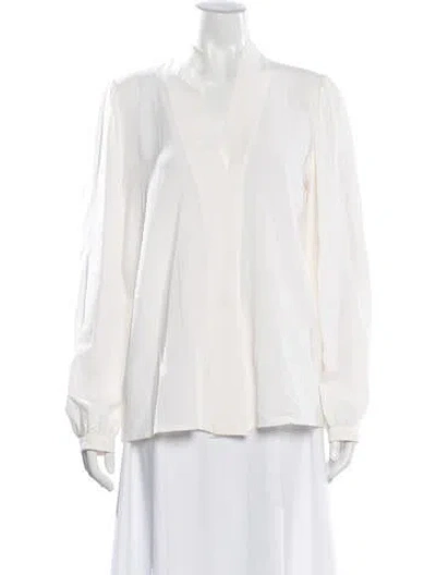 Pre-owned Michael Kors Vintage 2000's Blouse In White