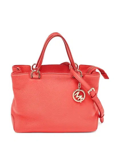 Pre-owned Michael Kors Vintage 2023 Anabelle Tote Bag In Red