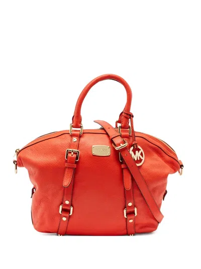 Pre-owned Michael Kors Vintage 2023 Bedford Tote Bag In Red