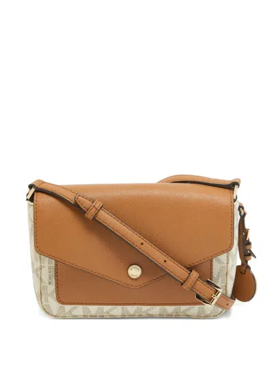 Pre-owned Michael Kors Vintage 2024 Greenwhich Crossbody Bag In Neutral