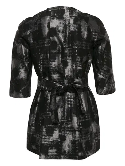 Pre-owned Michael Kors Vintage Abstract-print Belted Tunic