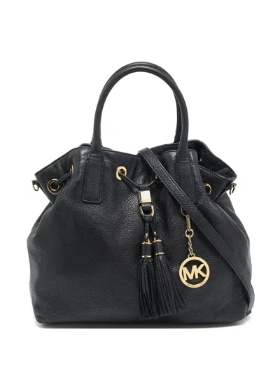 Pre-owned Michael Kors Vintage Camden Drawstring-fastening Shoulder Bag In Black