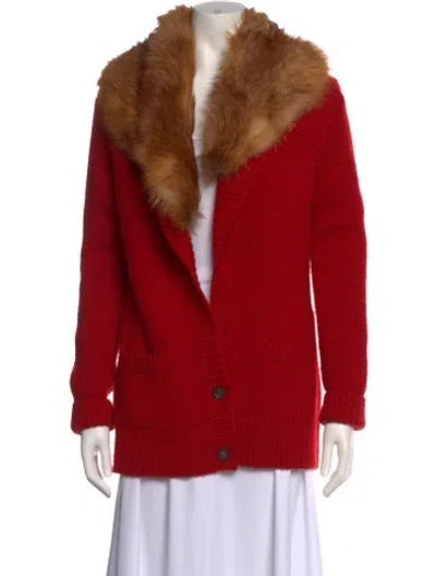 Pre-owned Michael Kors Vintage Cashmere Sweater In Red