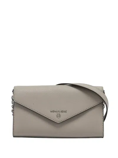 Pre-owned Michael Kors Vintage Envelope Leather Mini Bag In Gray