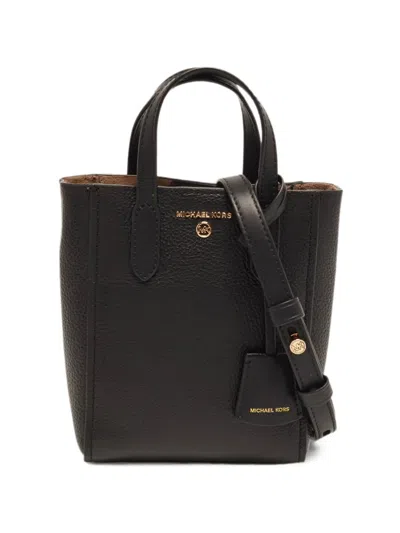 Pre-owned Michael Kors Vintage Extra Small Sinclair Ns Leather Tote Bag In Black