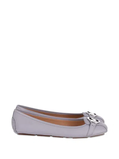 Pre-owned Michael Kors Vintage Fulton Leather Ballet Flats In Blue