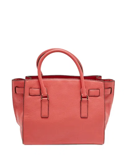 Pre-owned Michael Kors Vintage Hamilton East/west Tote Bag In Pink