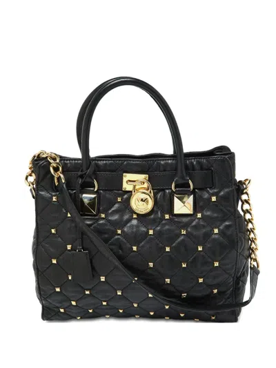 Pre-owned Michael Kors Vintage Hamilton Tote Bag In Black