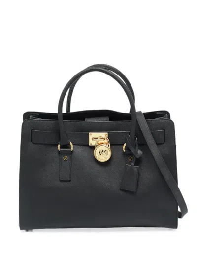 Pre-owned Michael Kors Vintage Hamilton Tote Bag In Black